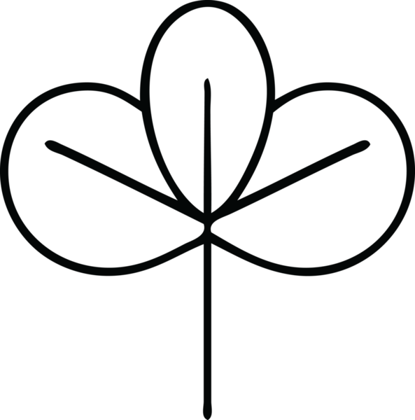 Bir insan tarafından çizilmiş bir sonbahar yaprağının çizgi çizimi