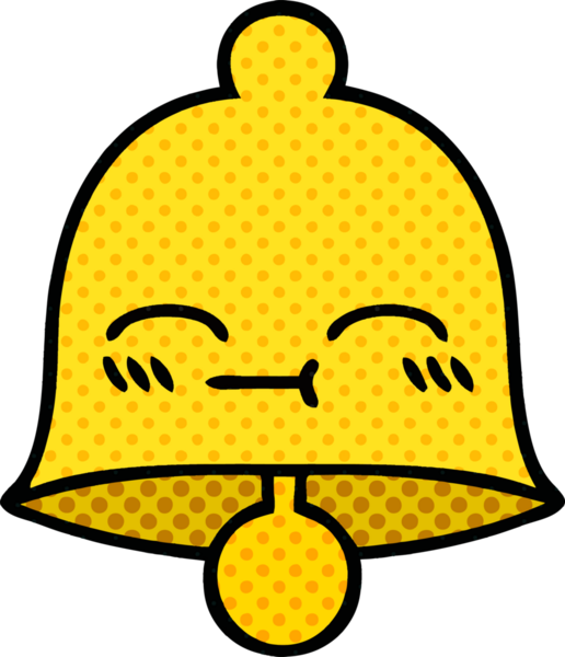 bir insan tarafından çizilmiş bir çanın çizgi roman tarzı