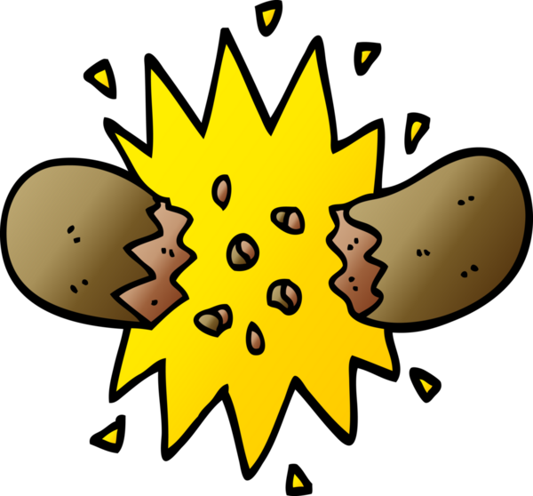 vektör gradyanı çizimi bir insan tarafından çizilmiş patlayan sosis