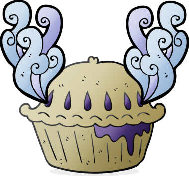 Bir insan tarafından çizilmiş serbest çizgi film pastası.