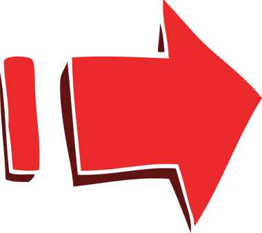 Bir insan tarafından çizilmiş karalama işaretli ok