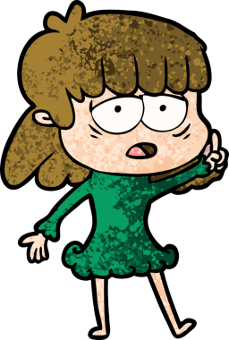 Bir insan tarafından çizilmiş yorgun bir kadın.