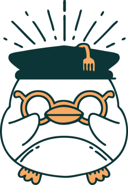 Bir insan tarafından çizilmiş geleneksel dövme stili eğitimli Robin 'in çizimi