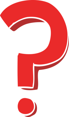 bir insan tarafından çizilmiş karalama soru işareti