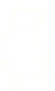 Bir insan tarafından çizilen robot tebeşiri.