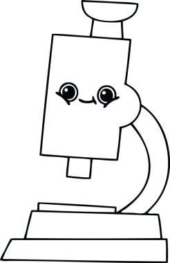 Bir insan tarafından çizilmiş bir mikroskop çizimi