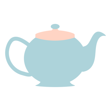 Bir insan tarafından çizilmiş çaydanlık.