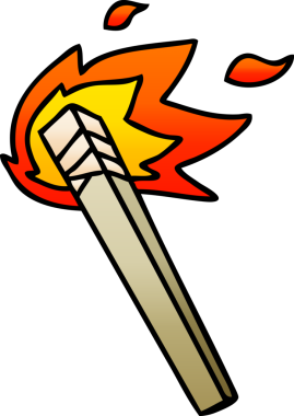 bir insan tarafından çizilmiş garip gölgeli çizgi film meşalesi