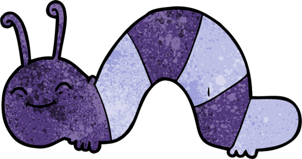 bir insan tarafından çizilmiş mutlu bir böcek.