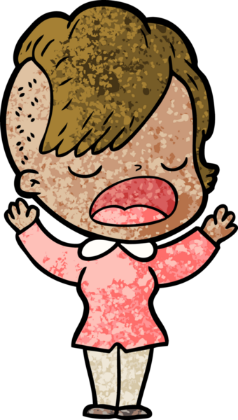 Bir insan tarafından çizilmiş havalı hippi kız çizgi filmi.