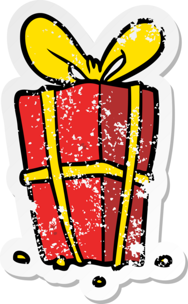 Bir insan tarafından çizilmiş bir karikatür çıkartması.