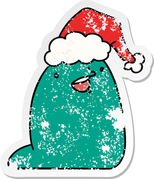 Bir insan tarafından çizilmiş kawaii sümüklü böceği etiketli el çizimi.