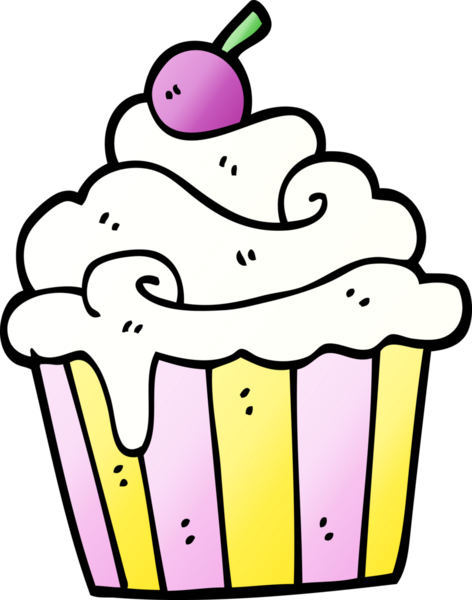 vektör gradyan çizim bir insan tarafından çizilmiş fincan kek