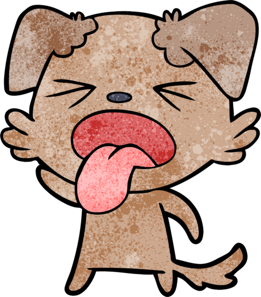 Bir insan tarafından çizilmiş iğrenç bir çizgi film.