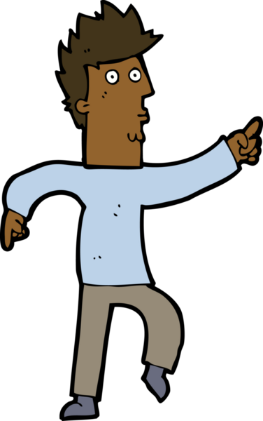 Bir insan tarafından çizilmiş endişeli bir çizgi film.