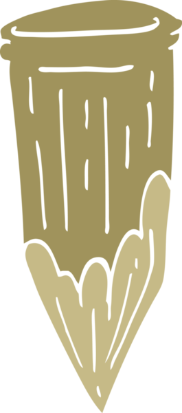 Bir insan tarafından çizilmiş odun kazığı.