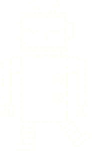Bir insan tarafından çizilen robot tebeşiri.
