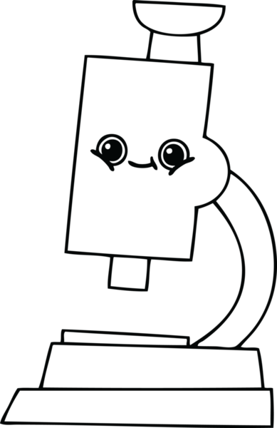 Bir insan tarafından çizilmiş bir mikroskop çizimi