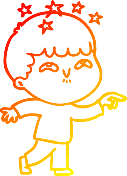 İnsan tarafından çizilmiş bir çizgi film karakteri.