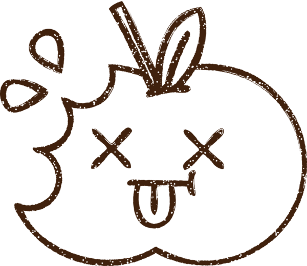 Elma Kömürü Bir insan tarafından çizilmiş