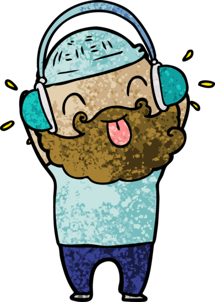 Bir insan tarafından çizilmiş sakallı bir adam.