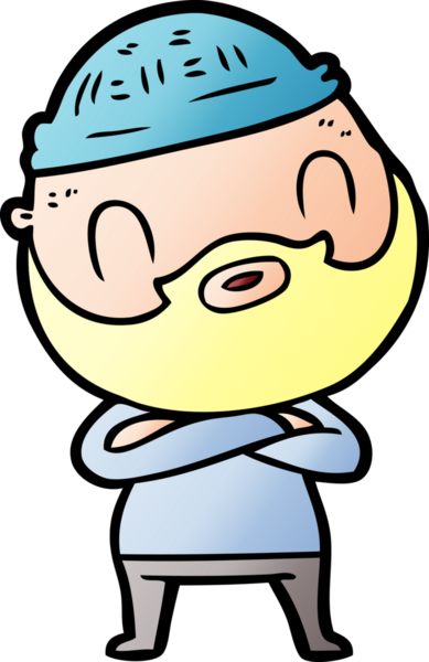 Bir insan tarafından çizilmiş sakallı bir adam.