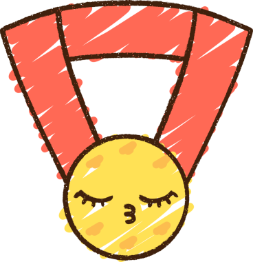 Bir insan tarafından çizilen Birincilik Tebeşiri