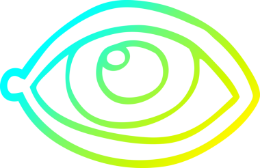 Bir insan tarafından çizilmiş soğuk bir çizgi film çizimi.