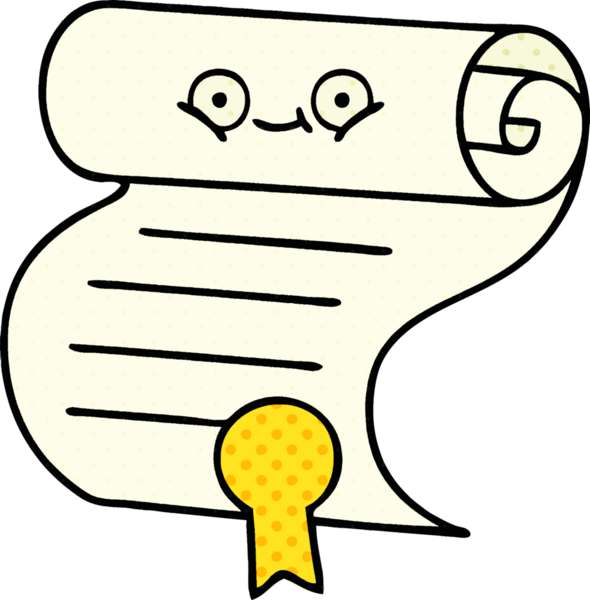 bir insan tarafından çizilmiş bir sözleşmenin çizgi roman tarzı