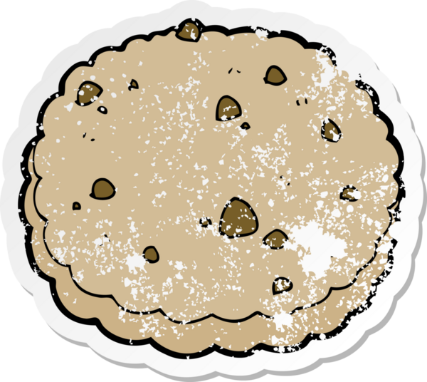 Bir insan tarafından çizilmiş karikatür bisküvisi.