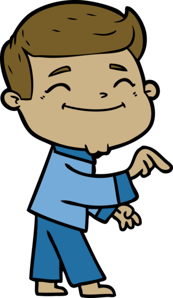 Bir insan tarafından çizilmiş mutlu çizgi film adamı.