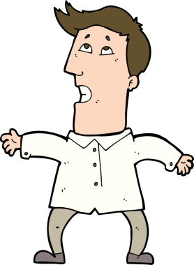 bir insan tarafından çizilmiş karikatür işadamı