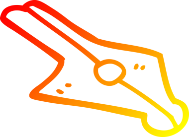 Bir insan tarafından çizilmiş olan çizgi film dolmakalemi.