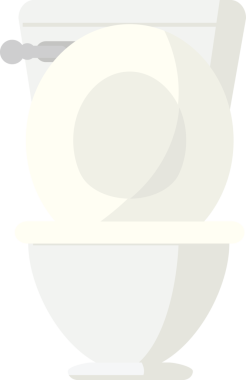 Bir insan tarafından çizilmiş tuvalet grafik çizimi simgesini aç