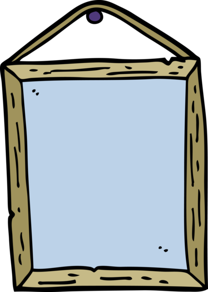 Bir insan tarafından çizilmiş karalama stili resim çerçevesi