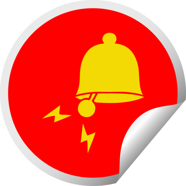 Bir insan tarafından çizilmiş çanın dairesel kabuk soyucu karikatürü.