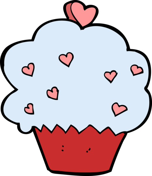 Bir insan tarafından çizilmiş bir kek.