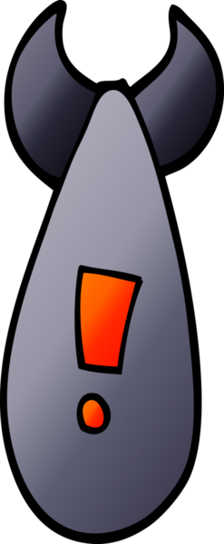 Bir insan tarafından çizilmiş atom bombası karalaması.