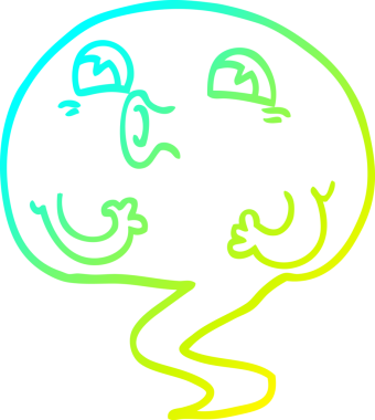 Bir insan tarafından çizilmiş bir karikatür çizimi.