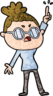 Bir insan tarafından çizilmiş bir karikatür.