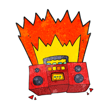 Bir insan tarafından çizilmiş el yapımı çizgi film teybi.