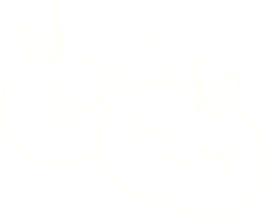 Bir insan tarafından çizilmiş elma tebeşiri