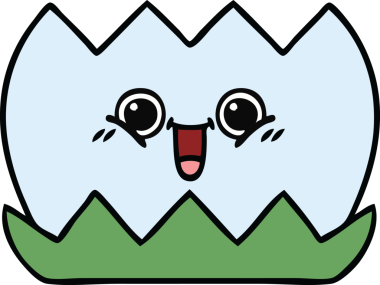 Bir insan tarafından çizilmiş tatlı bir nilüfer çiçeği karikatürü.