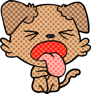 Bir insan tarafından çizilmiş iğrenç bir köpek.