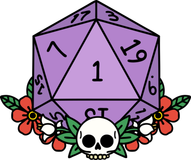 Retro Dövme Tarzı Doğal Zarlar Bir insan tarafından çizilmiş çiçek elementleri ile yuvarlanır