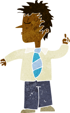 Çizgi filmci bir insan tarafından çizildi.