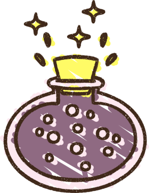 Bir insan tarafından çizilen Sihirli İksir Tebeşiri