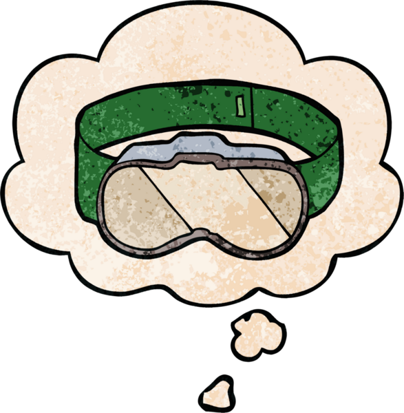 bir insan tarafından çizilmiş grunge desen biçiminde düşünce baloncuklu çizgi film gözlükleri.