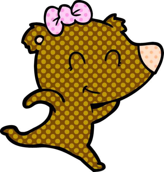 Bir insan tarafından çizilmiş bir çizgi film karakteri.