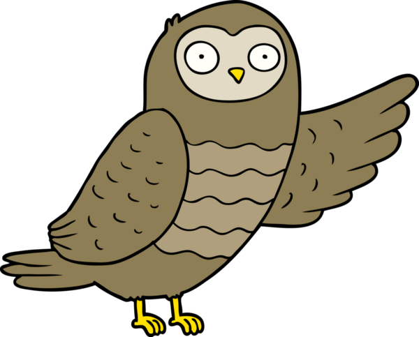 bir insan tarafından çizilmiş baykuş çizimi